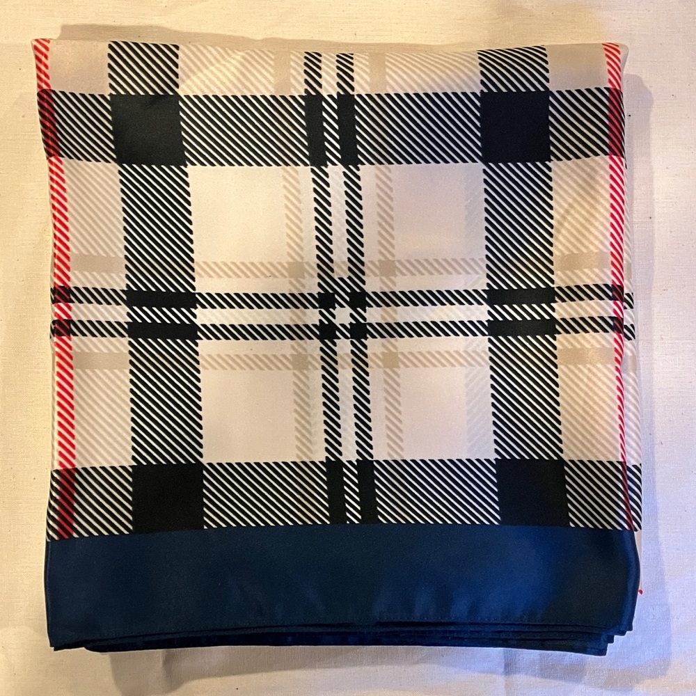 Plaid Patterned Scarf - image 1